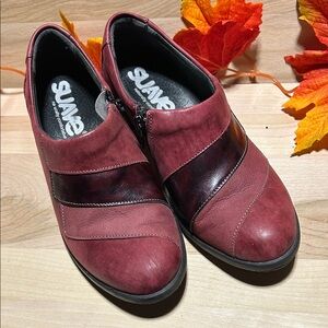 Suave Burgundy Slip-On Shoes sz 35